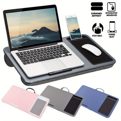 Multi Functional Lap/Cushion Table Desk Station w/ Mouse Pad Comfortable Stable