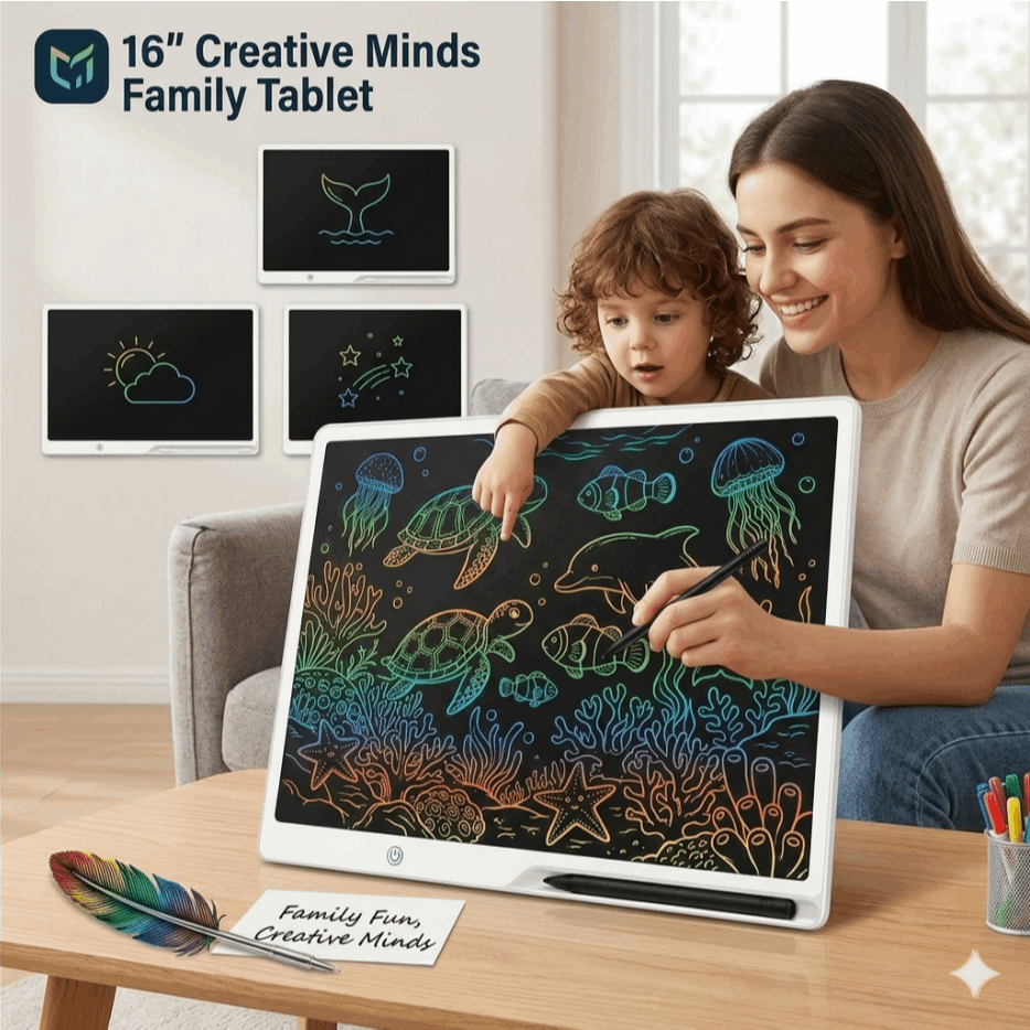 20" Large LCD Writing Tablet, Rechargeable Drawing Board for Kids, Electronic Erasable Sketch Pad, Educational Learning Toys & Birthday Gifts for Toddlers, Portable Children'S Easel