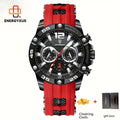 POEDAGAR Casual Men's Watch Luminous Chronograph Men's Watch High Quality Men's Watch 24 Hours Multi-function Dial Men's Gift