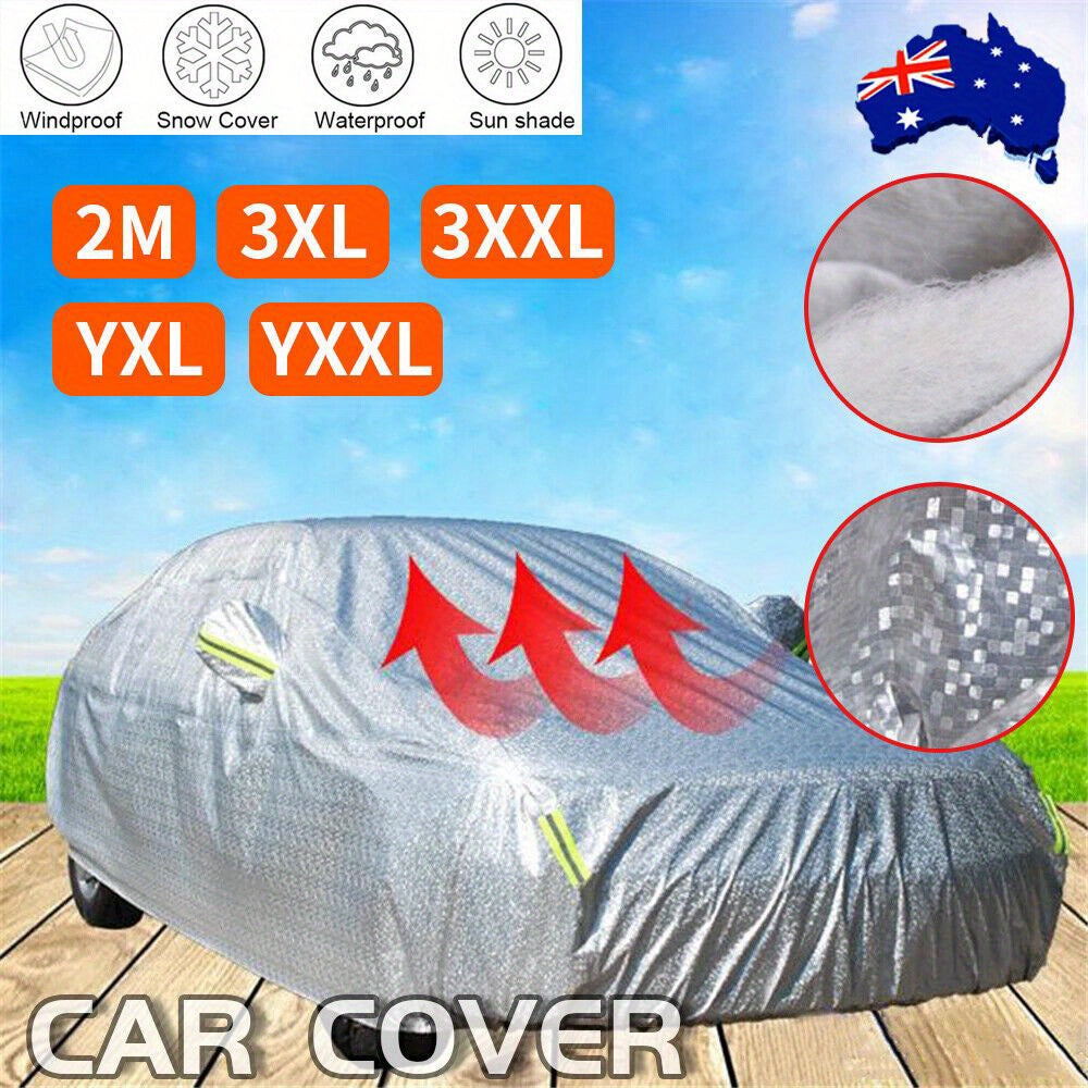 Car Cover Outdoor SUV Car Cover Universal Full Car Covers for Automobiles All Weather Waterproof UV Protection Windproof Rain Dust Scratch Snow Car Cover