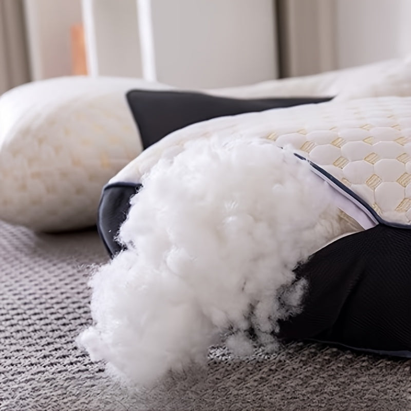 2pcs Gentle Soft Low Pillow - Neck Pillow Suitable for All Four Seasons, Machine Washable, Breathable, Slim And Comfortable - Perfect for Bedding, Living Room And Bedroom, Outdoor Tents, Camping, Hiking