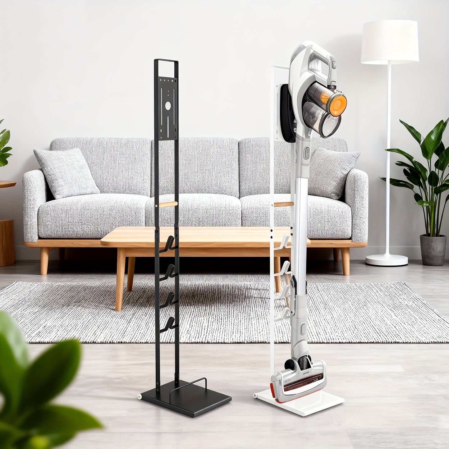 Freestanding Cordless Vacuum Cleaner Floor Stand Rack Holder Roller Movable For Dyson V6 7 8 10 Xiaomi