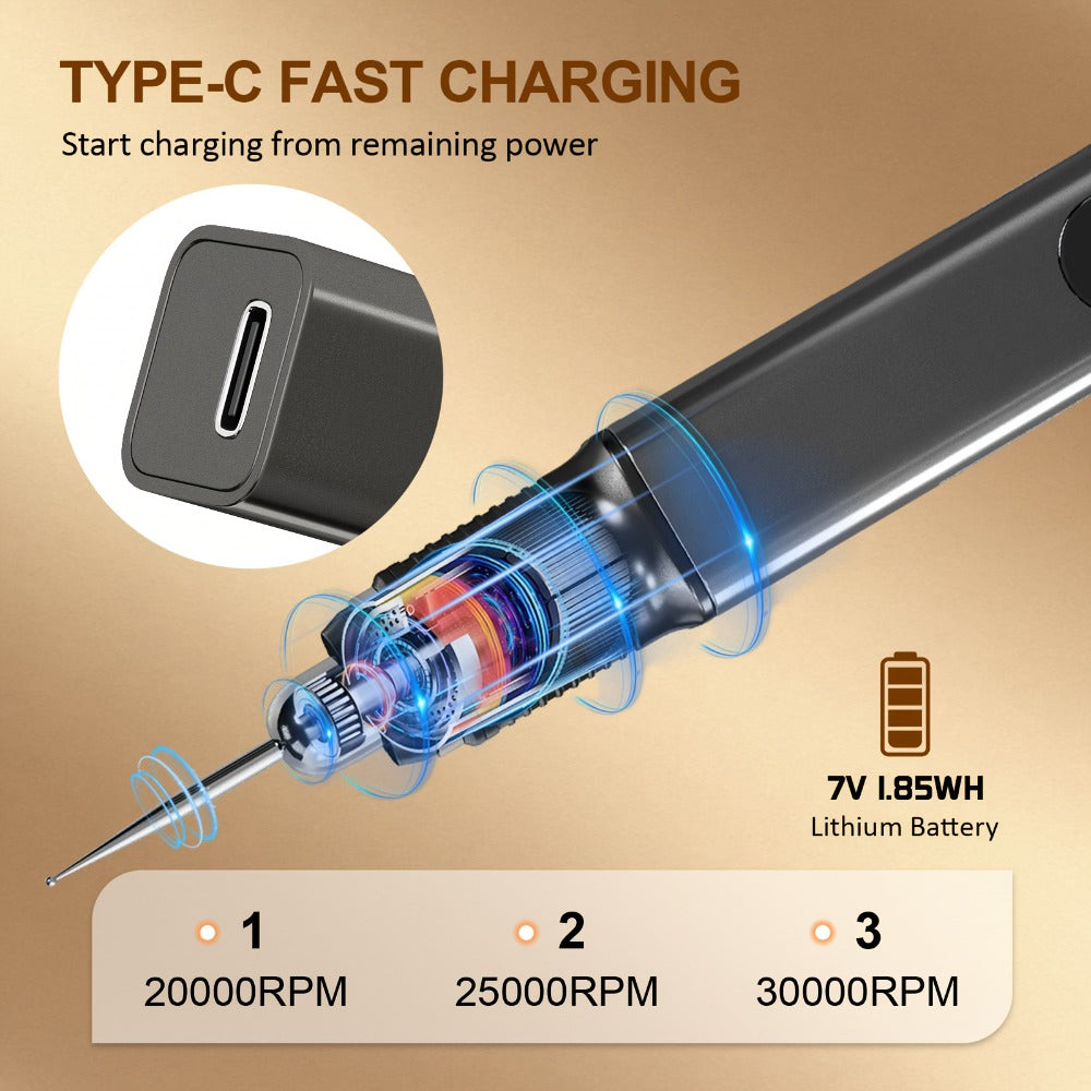 55-Piece Rechargeable Engraving Tool Kit product detail 4