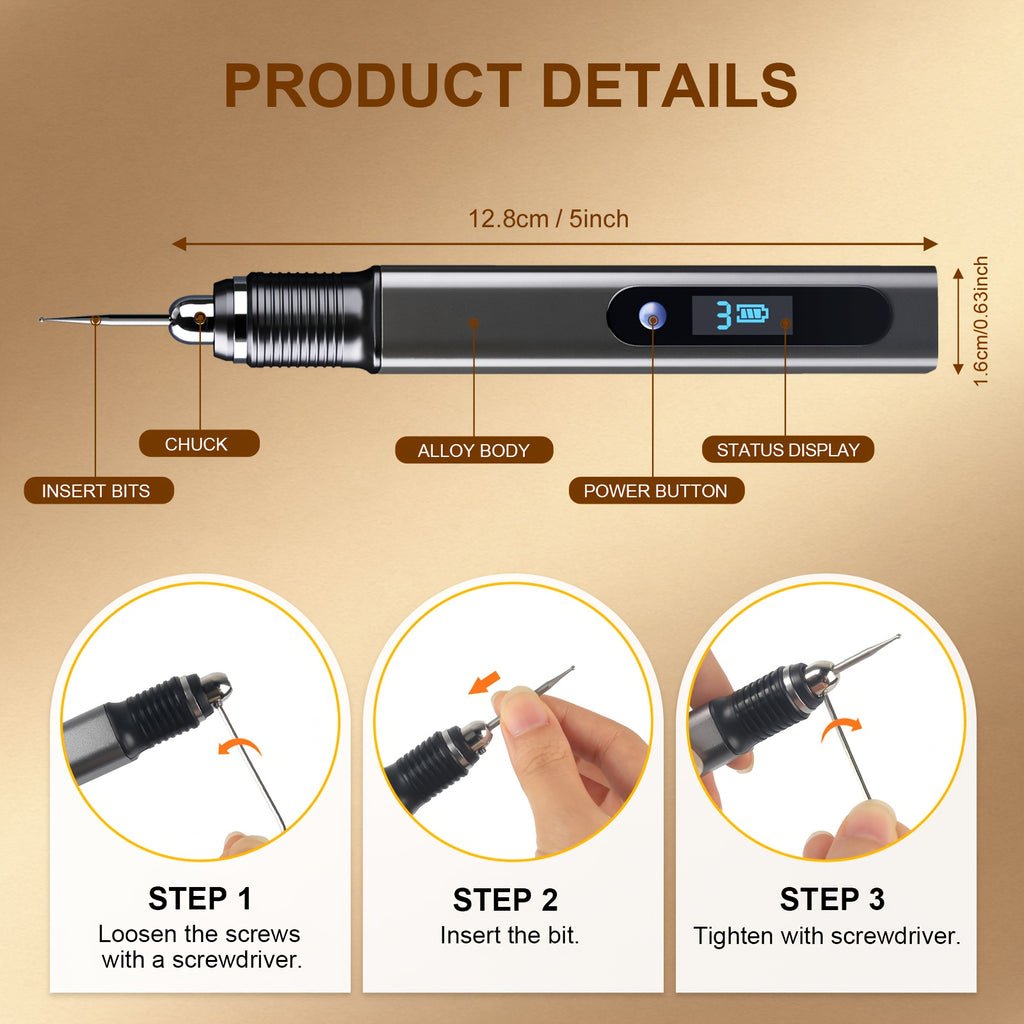55-Piece Rechargeable Engraving Tool Kit – Practical for Workshop – additional product view 13