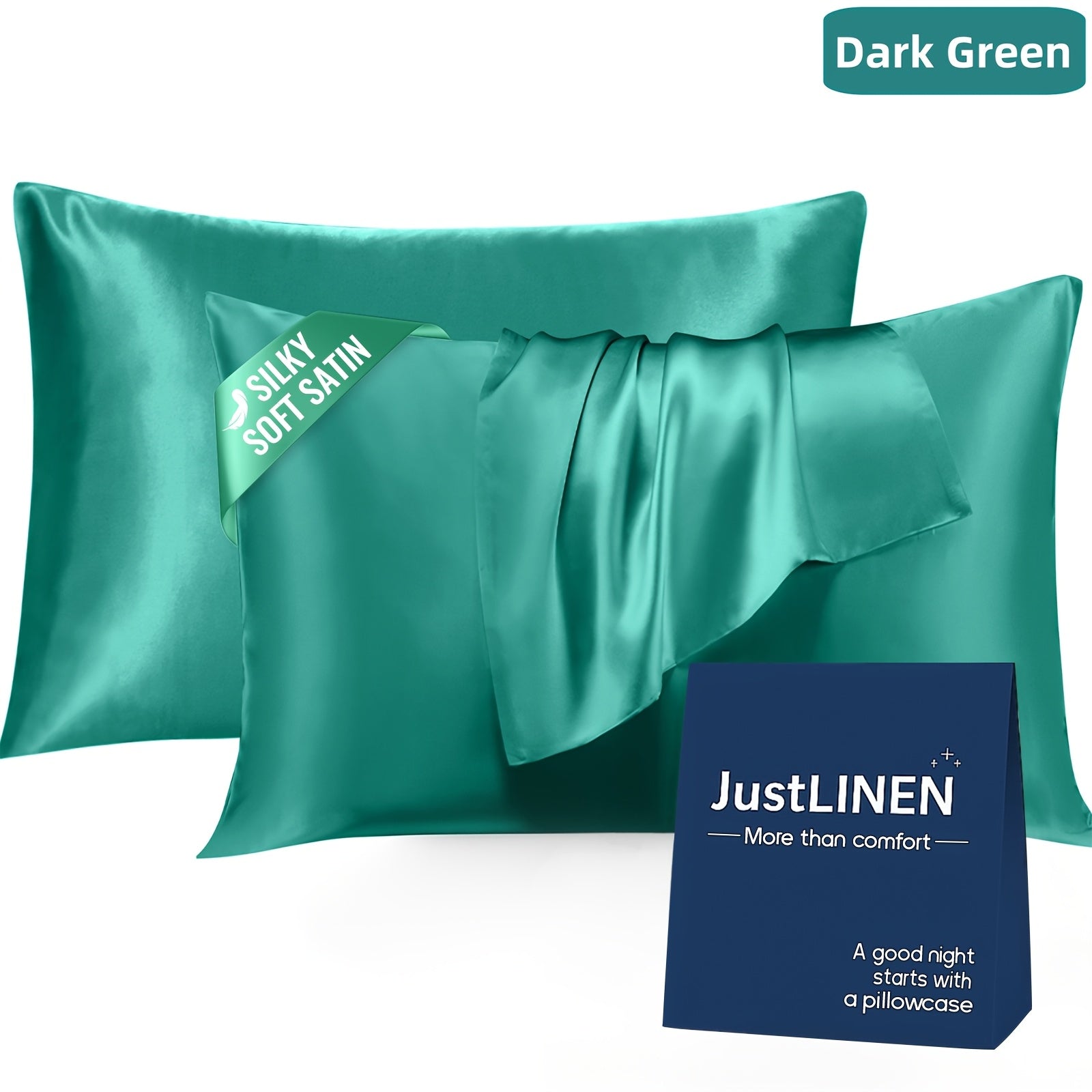 2pcs Satin Pillowcase Set - bedroom and guest-room bedding – additional product view 52