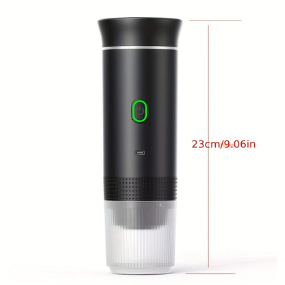 Portable Electric Espresso Maker, 20 Bar Mini Travel Coffee Maker, Expresso Coffee Machines with USB-C, 3-In-1 Car Coffee Maker Self-Heating, Ground Coffee & Capsule(Ns&Dg) for Office, Camping, RV