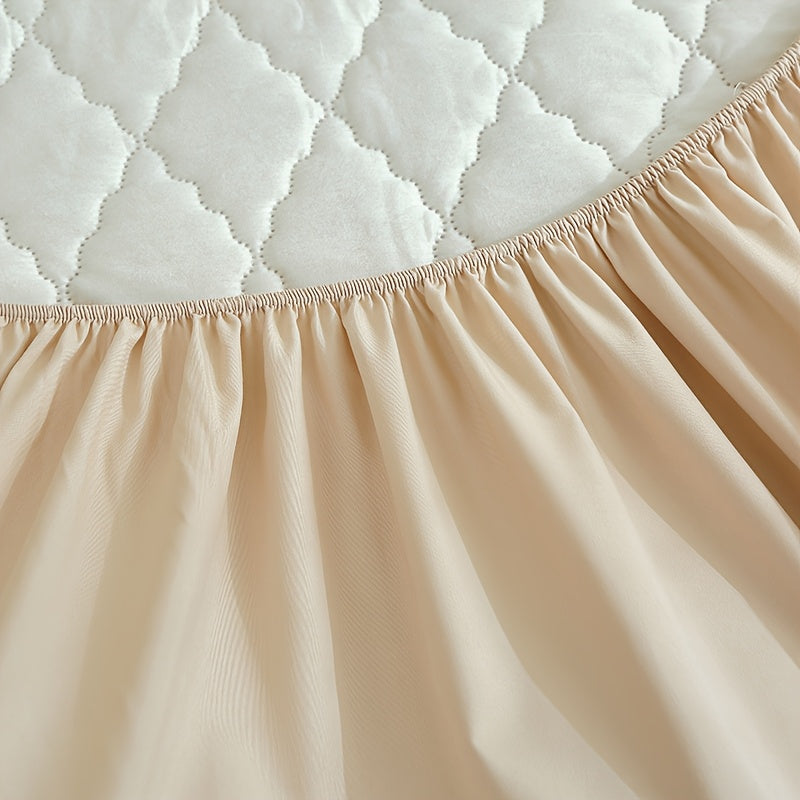 1pc/set Waterproof Mattress Protective Cover- Ultra Soft And Breathable Mattress Protective Cover, Waterproof Mattress Protective Cover That Fits Snugly Between Bed Sheets, Suitable for Room Decoration, Bedrooms, Guest Rooms, (excluding Pillowcases)