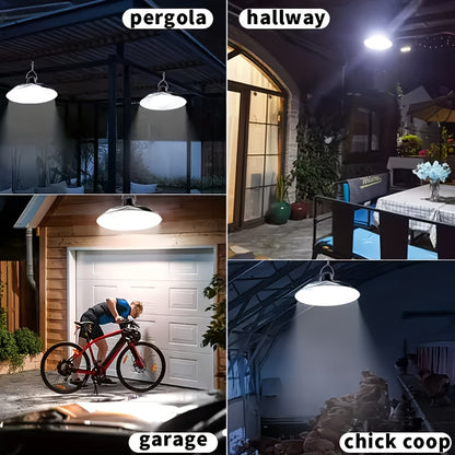 Solar Ceiling Lamp, Solar Garden Lamp, Intelligent Light-sensing Solar Lamp, Outdoor IP44 Solar Lamp, Decorative Pendant Lamp, Suitable for Indoor Use, Barn, Decorative Lamp, Camping Lamp And Outdoor Lamp
