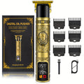 Professional Men's Electric Shaver & Cordless Beard Trimmer Set - Features 3 Adjustable Length Combs, USB Rechargeable Design, All-in-One Grooming Kit for Precision Styling, Perfect Gift for Men