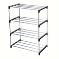 Shoe Rack - Shoe Organizer, 3/4/5-Tier Shoe Storage Rack, Shoe Organizer for Closet, Entryway, Garage & Corridor, Sturdy & Durable Long Stackable Shoe Shelves, Black