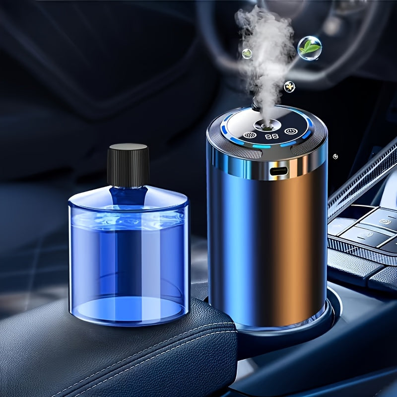 2026 Upgraded Smart Car Aroma Diffuser with Colorful Lights And Starry Sky Projection, Automatic On/Off, Natural Fragrance, Portable Diffuser, Long-Lasting Scent, Suitable for Cars, Homes, And Offices