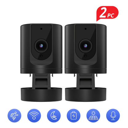 2pcs, BoyKeep 5g/2.4ghz WiFi Smart Camera, 2K High-definition Indoor Safety Monitor, Special Safety Camera for Pets, 360° Panoramic Surveillance Video, Night Vision, Two-way Calls, Cloud Storage