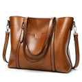 High-Quality Vintage Oil Wax Shoulder Bag for Women Premium Tote & Crossbody Handbag Designer Style Satchel for Everyday Use