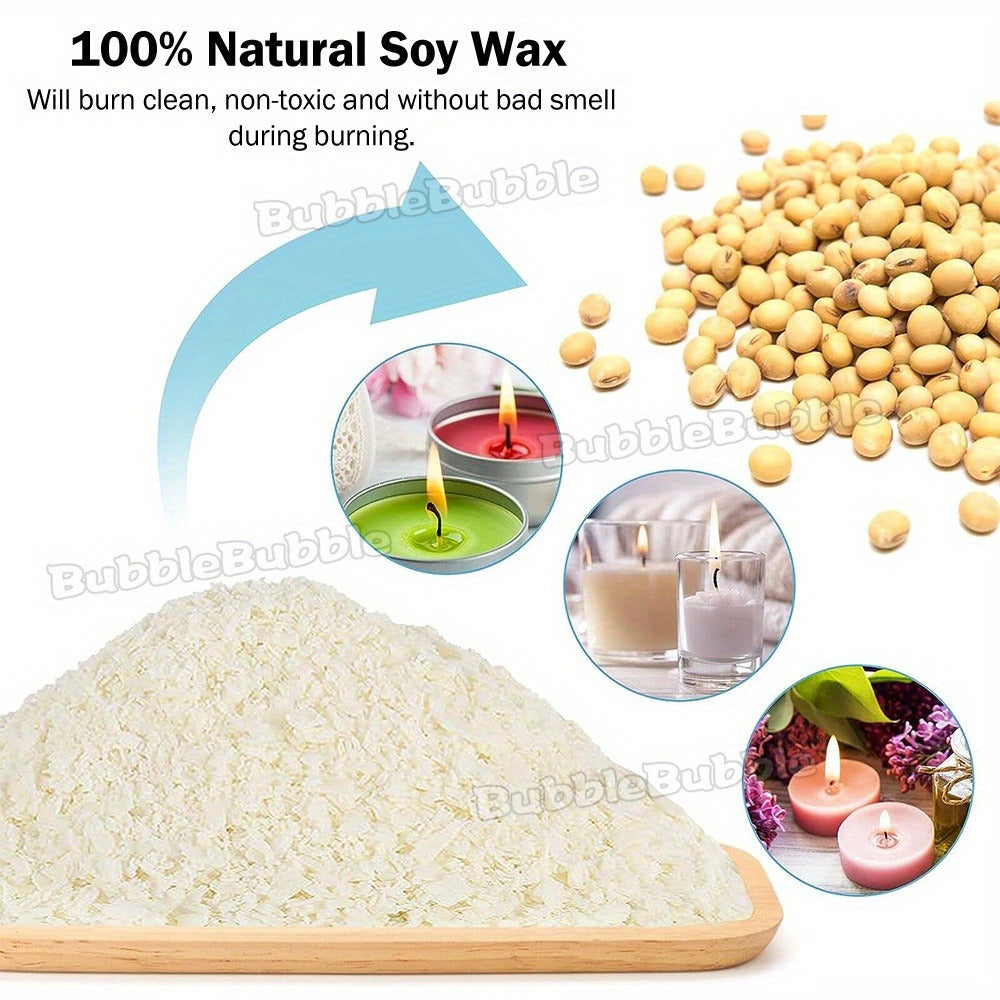 5kg Natural Soy Wax for Candle Making - container candles, tea lights – product detail angle