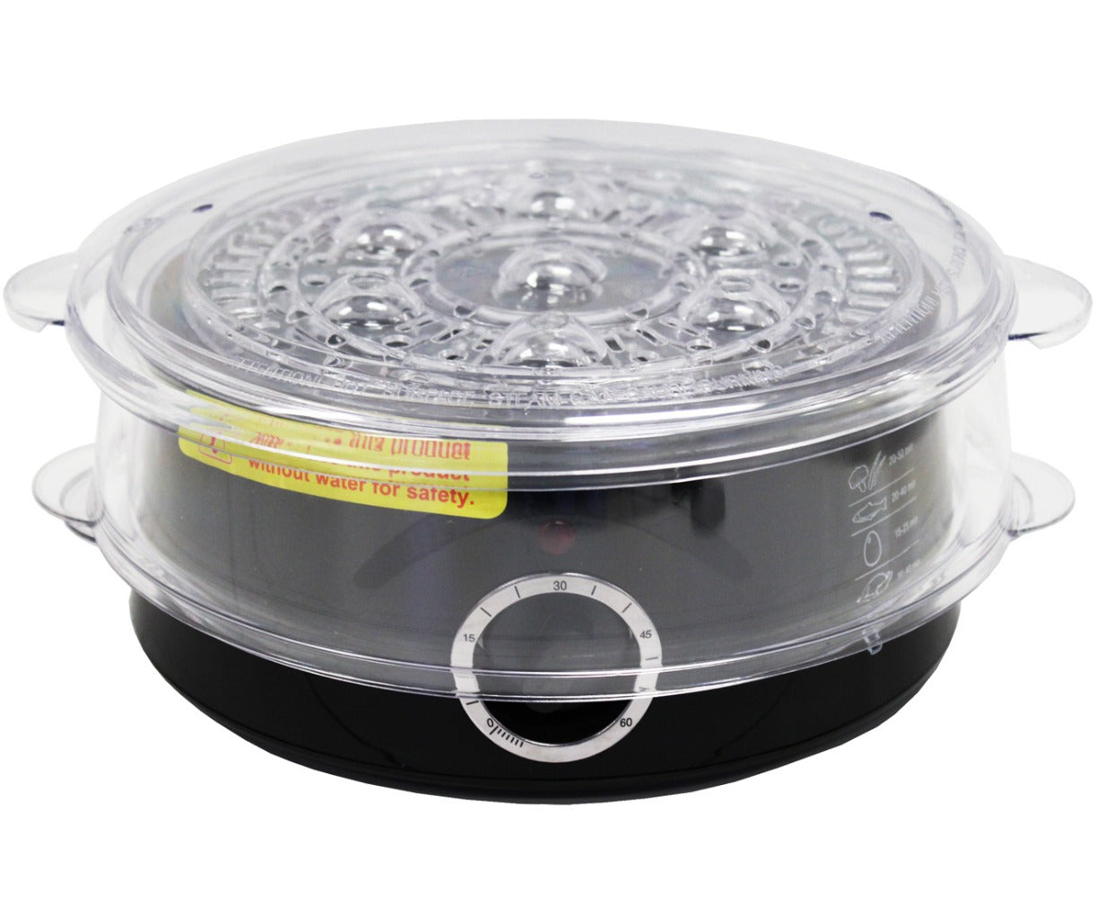 5L Multi-Tier Electric Food Steamer - vegetables, seafood and meal – additional product view 9