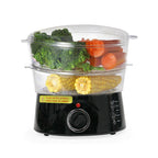 5L Multi-Tier Electric Food Steamer - vegetables, seafood and meal – main product view