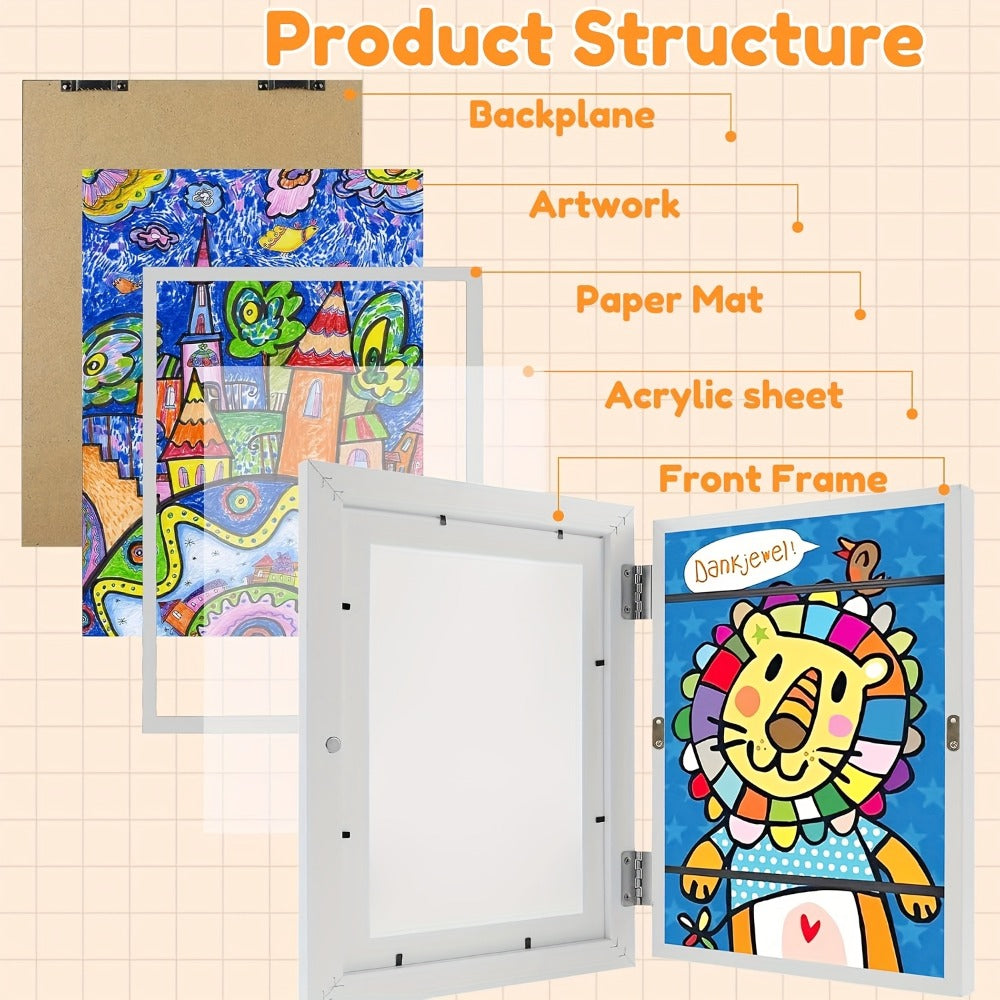 5pcs A4 Picture Frame Set - home and office wall display – alternate product view