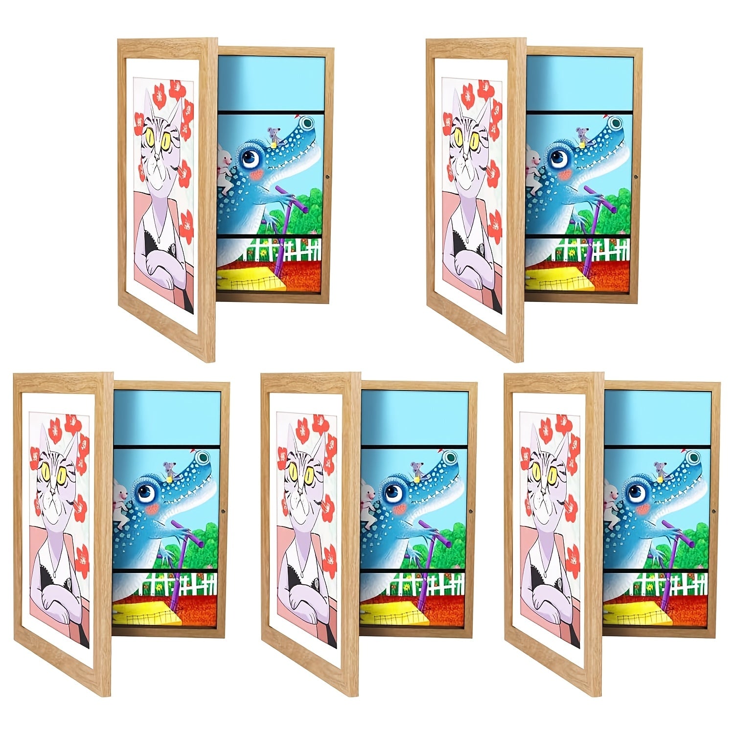 5pcs A4 Picture Frame Set - home and office wall display – additional product view 18