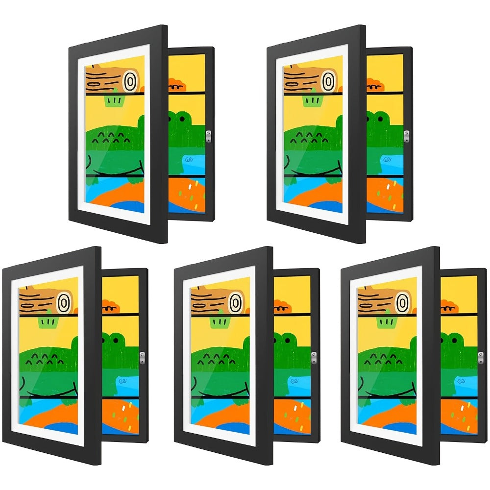 5pcs A4 Picture Frame Set - home and office wall display – close-up product details