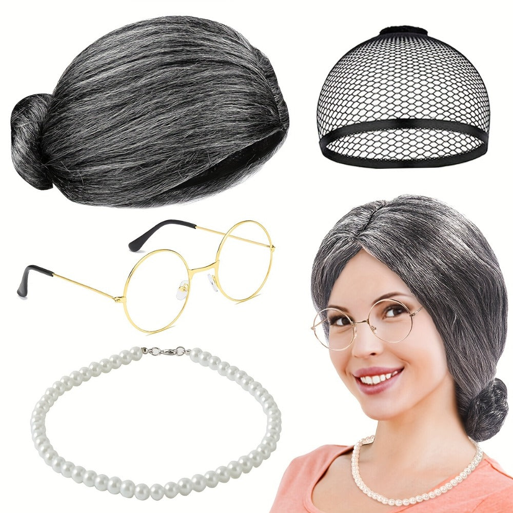 Grandma Cosplay Costume Set detail view 7 for Australian shoppers