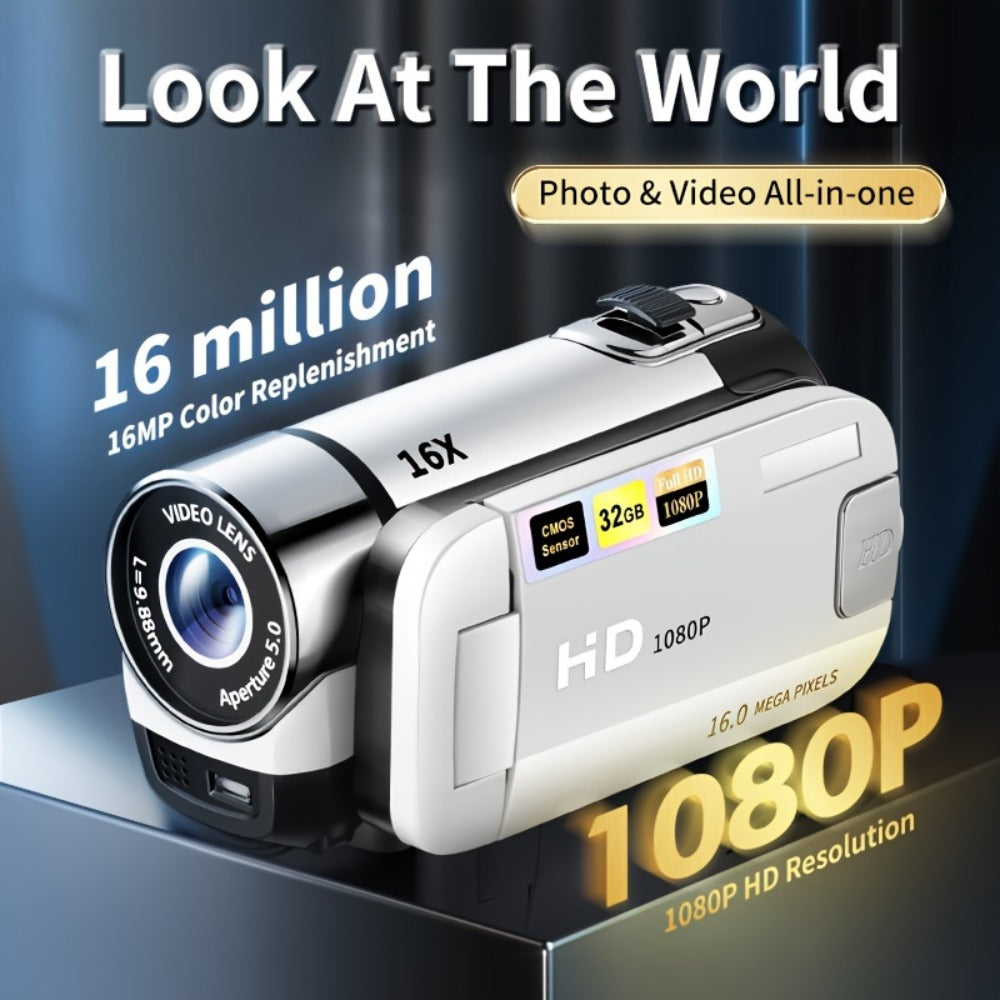 6.86cm HD Digital Camera and Camcorder - travel, family and outdoor – main product view