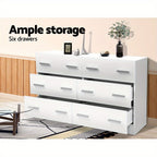 6-Drawer Tallboy Storage Cabinet – Space-Saving Home Organiser – additional product view