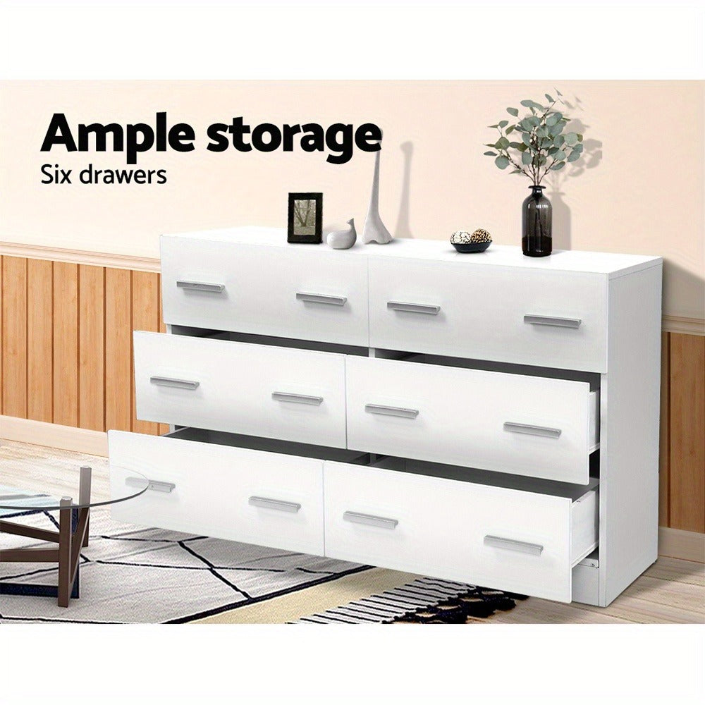 6-Drawer Tallboy Storage Cabinet – Space-Saving Home Organiser – additional product view