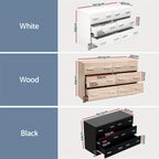 6-Drawer Tallboy Storage Cabinet – Space-Saving Home Organiser – alternate product view