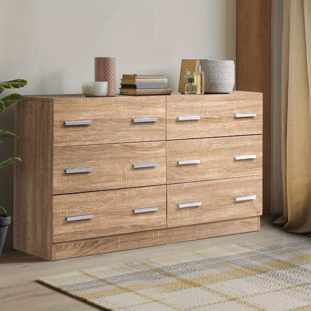 6-Drawer Tallboy Storage Cabinet – Space-Saving Home Organiser – close-up product details