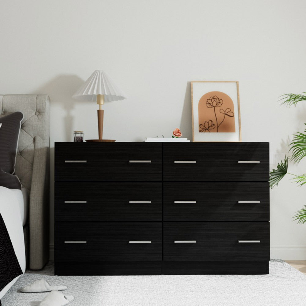 6-Drawer Tallboy Storage Cabinet – Space-Saving Home Organiser – feature reference