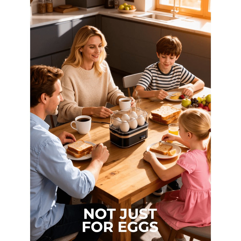 6-Egg Electric Cooker with Auto Shut-Off - breakfast and meal – additional product view
