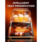 6-Egg Electric Cooker with Auto Shut-Off - breakfast and meal – product detail angle