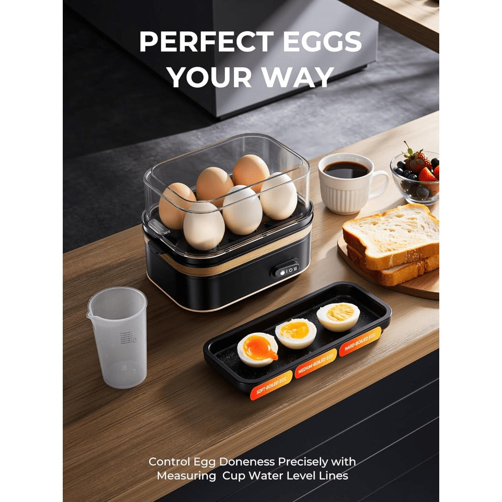 6-Egg Electric Cooker with Auto Shut-Off - breakfast and meal – additional product view 9