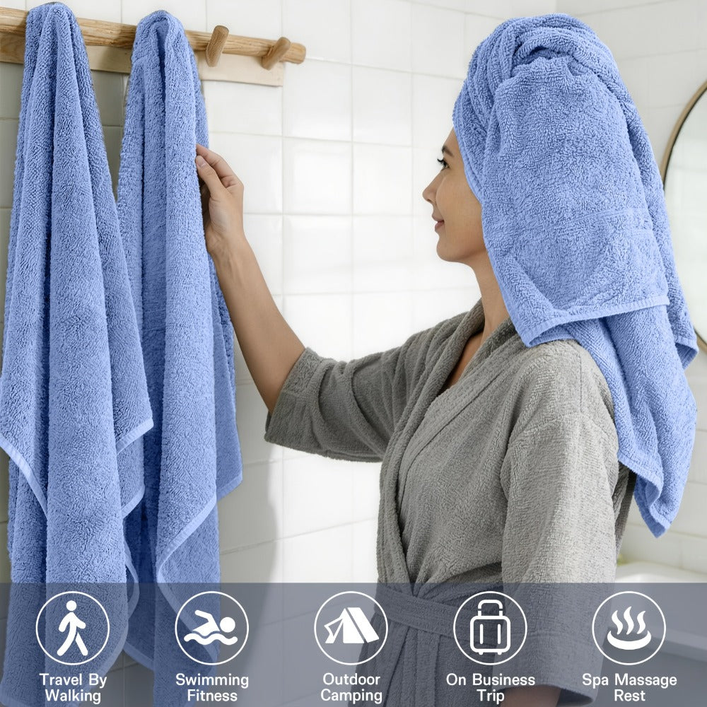 6-Piece Cotton Bath Towel Set product detail 6