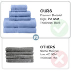 6-Piece Cotton Bath Towel Set product detail 15