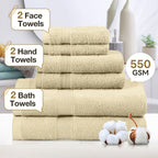 6-Piece Cotton Bath Towel Set product detail 9