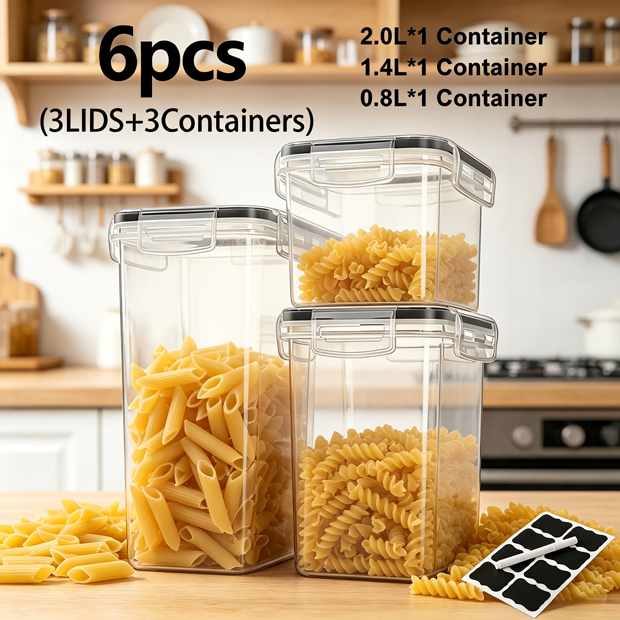 6-Piece Plastic Food Storage Container Set product detail 21