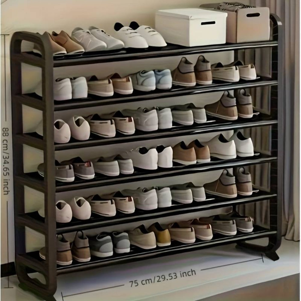 6-Tier Foldable Stackable Shoe Rack for organised Australian homes