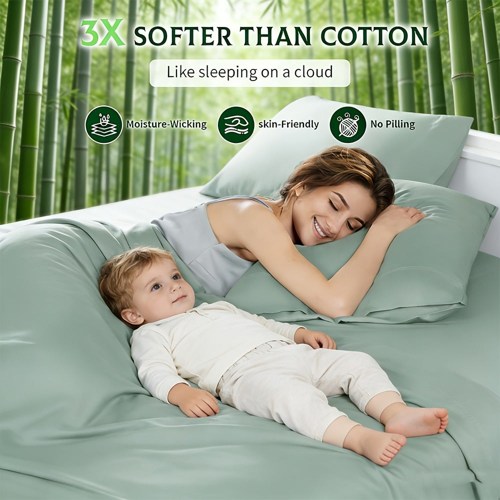 60.96cm Cooling Breathable Kids Bed Sheet Set - children's bedrooms – alternate product view