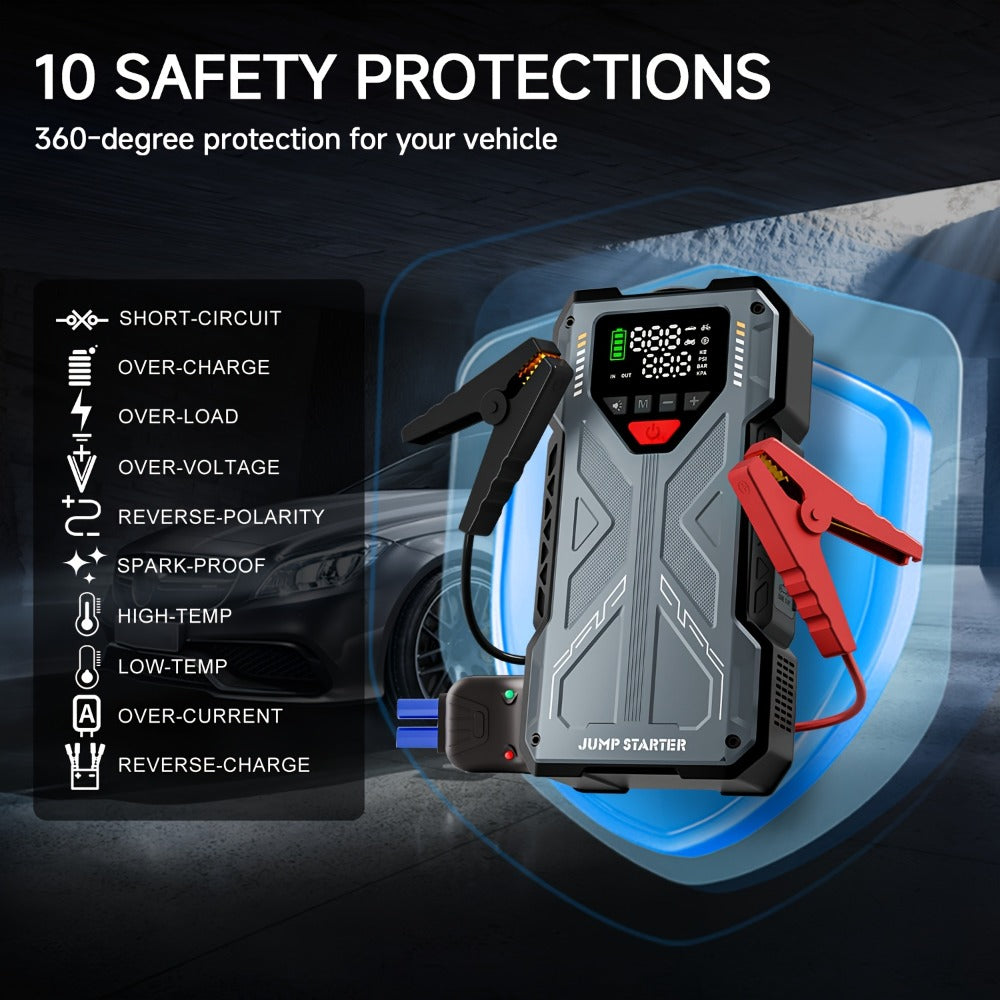 6000A 12V Portable Car Jump Starter product detail 12