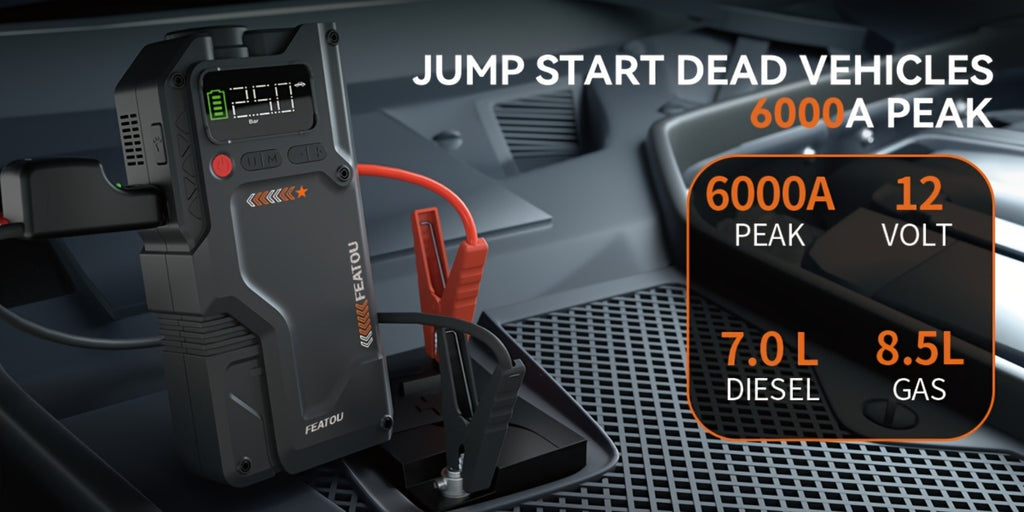 6000A 12V Portable Car Jump Starter product detail 14