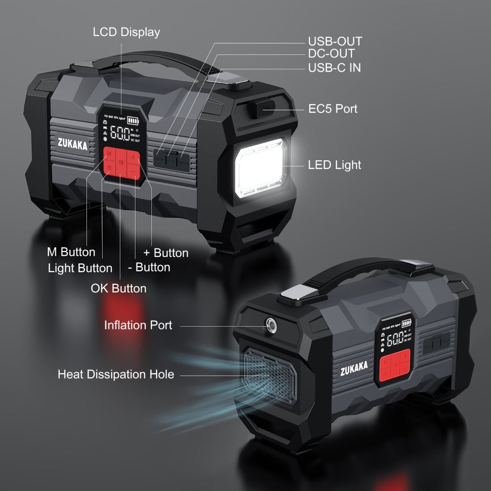 6000A Portable Car Jump Starter product detail 8