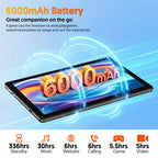 6000mAh Android Tablet — 10 Inch for Home and Office Use – product detail angle