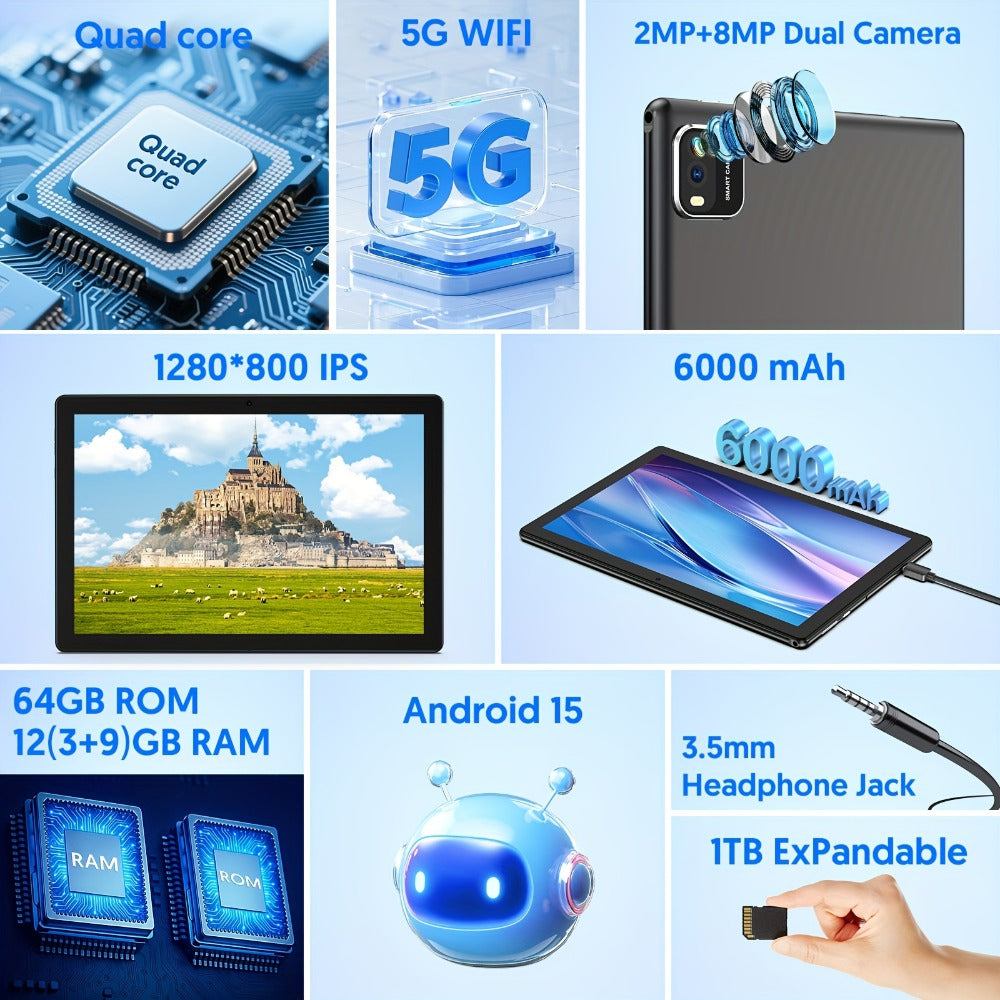 6000mAh Android Tablet — 10 Inch for Home and Office Use – design and construction details