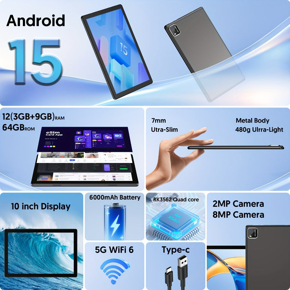 6000mAh Android Tablet — 10 Inch for Home and Office Use – additional product view 12