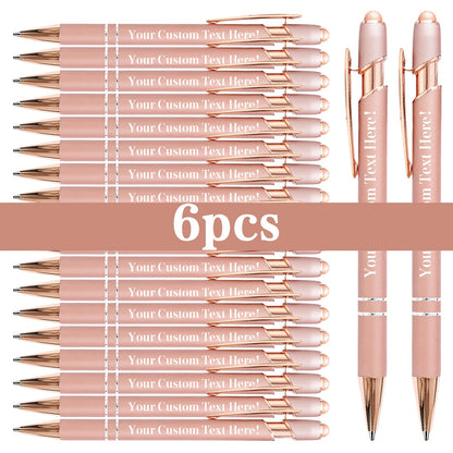 6/12/24pcs Custom Ballpoint Pens | Bulk Customization with Company Name | Party And Wedding | Office, School, Journaling And Art Multi-Use | Back to School | Mother's Day Gift | Teacher's Day Gift