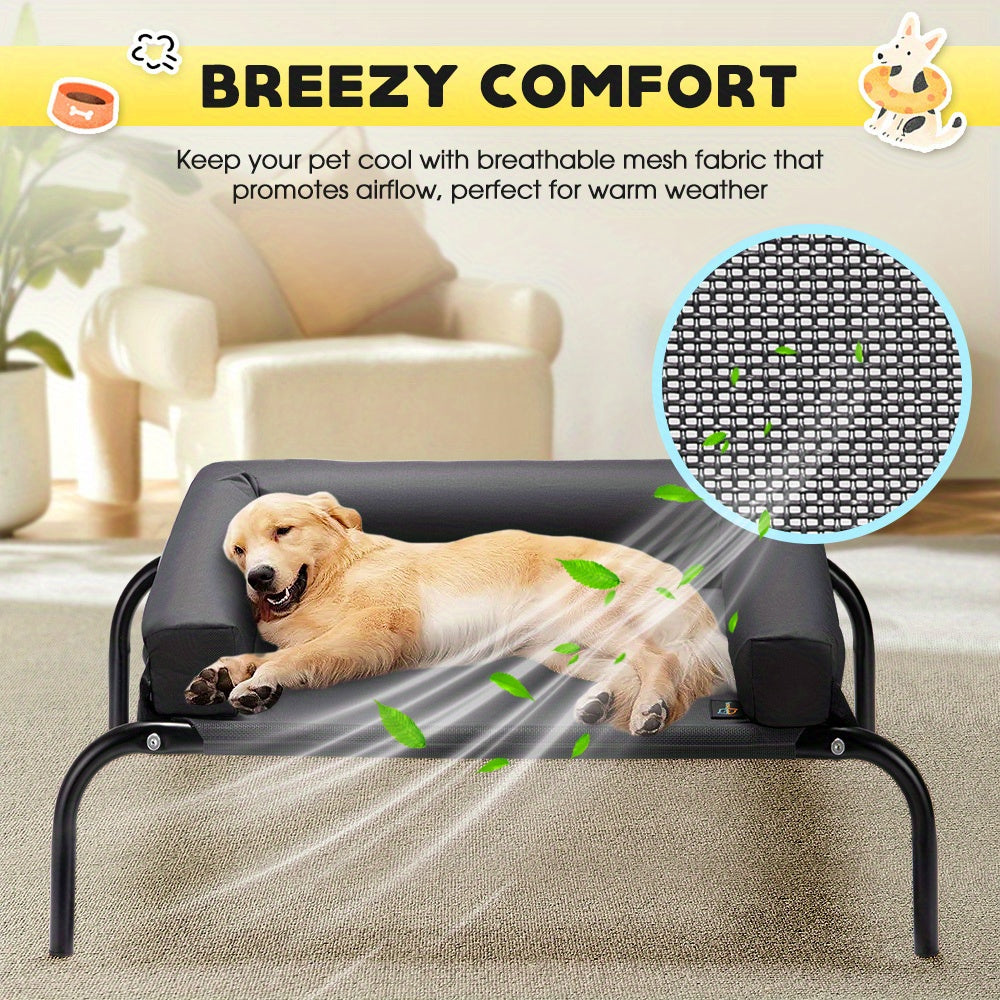 Washable Cooling Dog Bed with Pillows product detail 19