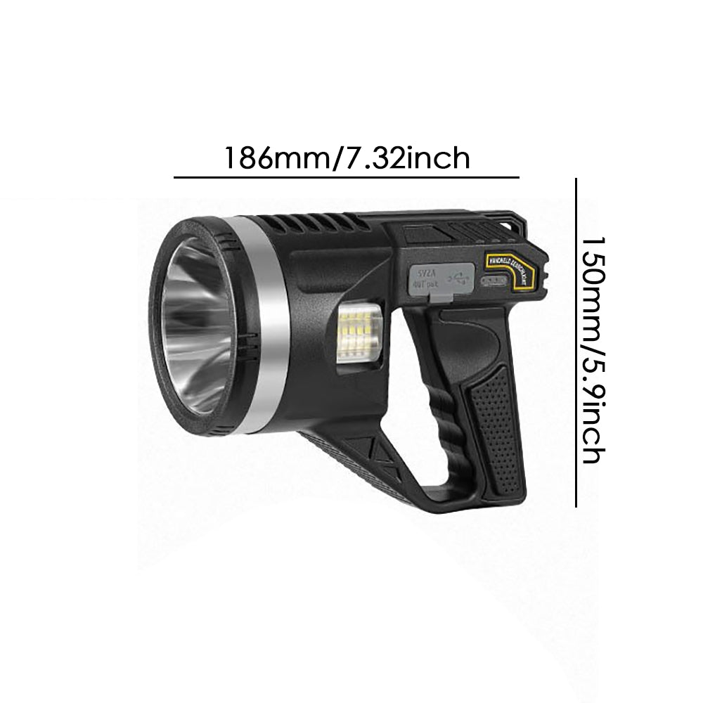 1000LUMEN Flashlight Rechargeable Spotlight Flashlight with Tripod, Outdoor Handheld Spotlight Searchlight Flashlight for Boating, Fishing, Camping, Hunting Accessories