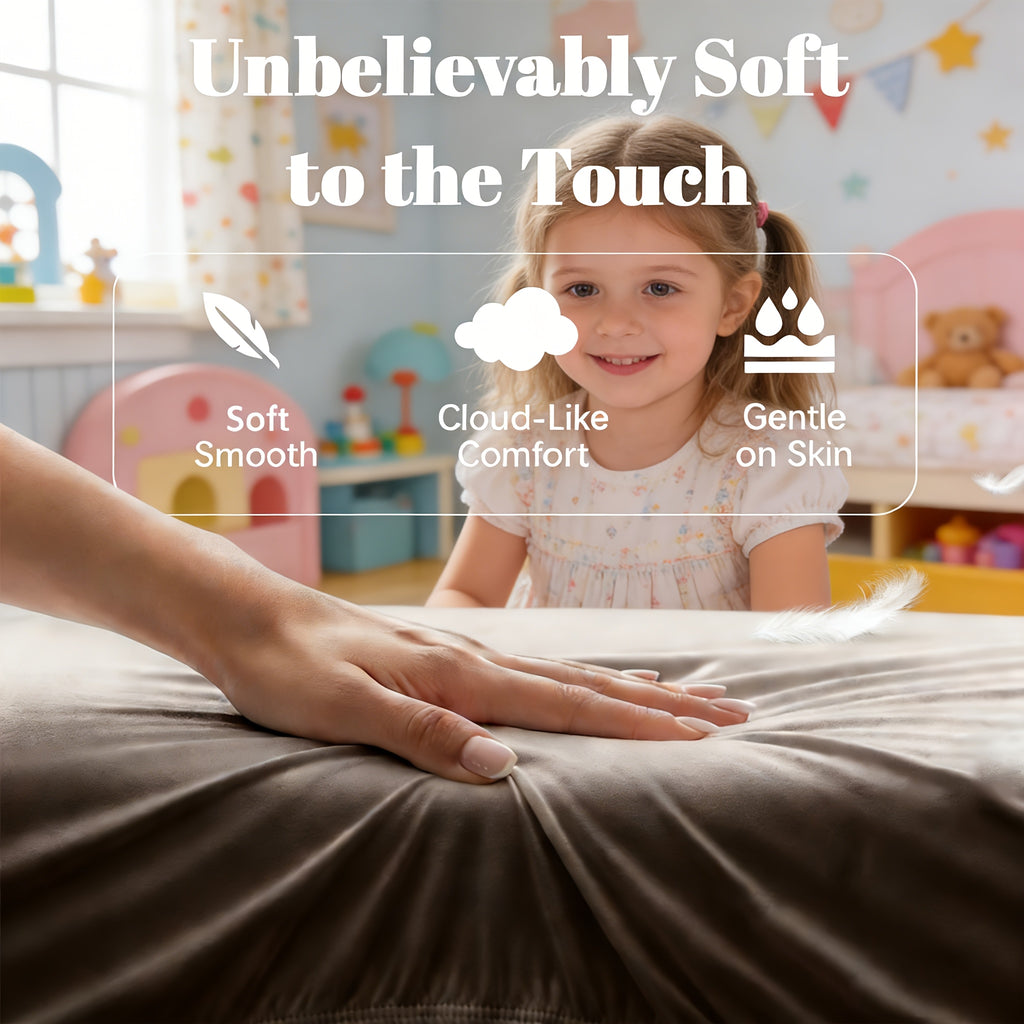 2000TC Bamboo Blend Fitted Sheet, Children Sheet, Extra Deep 50.8cm Cover - Breathable & Cooling, Soft, Elastic Easy Fit - All Seasons Comfort - Perfect Gift - Available In Sheet Only Or Sheet & Pillowcase Sets