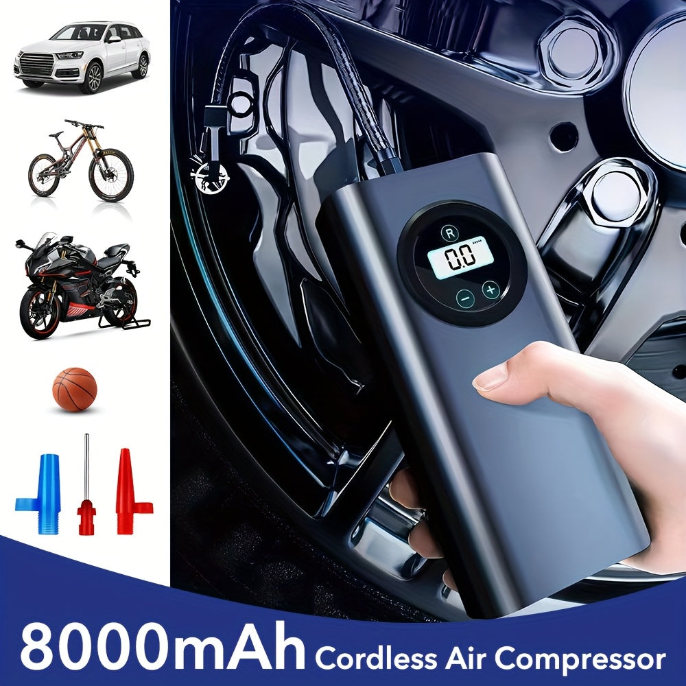 150 PSI Portable Auto Car Tire Pump Tyre Inflator Electric Air Pump Rechargeable